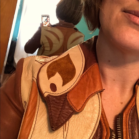 SOLD - East West Parrot Leather Jacket: Great Condition - Picture 11 of 13